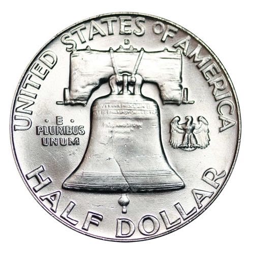 Franklin Silver Half Dollar 1961 D  coin collectible - Main Image 2
