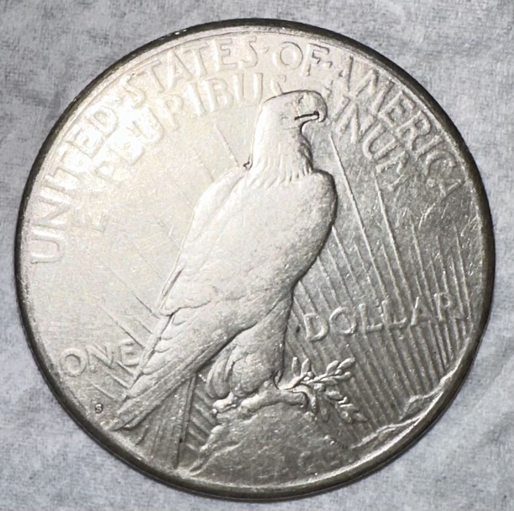 Peace Silver Dollar 1922 S  coin collectible - Main Image 2