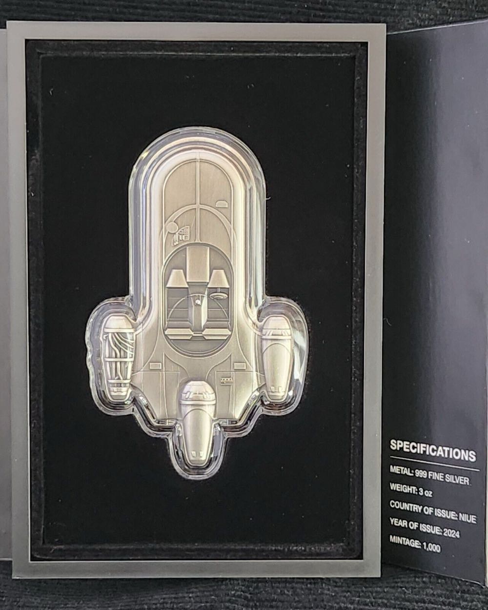 Star Wars X-34 Landspeeder 3oz  coin collectible - Main Image 2