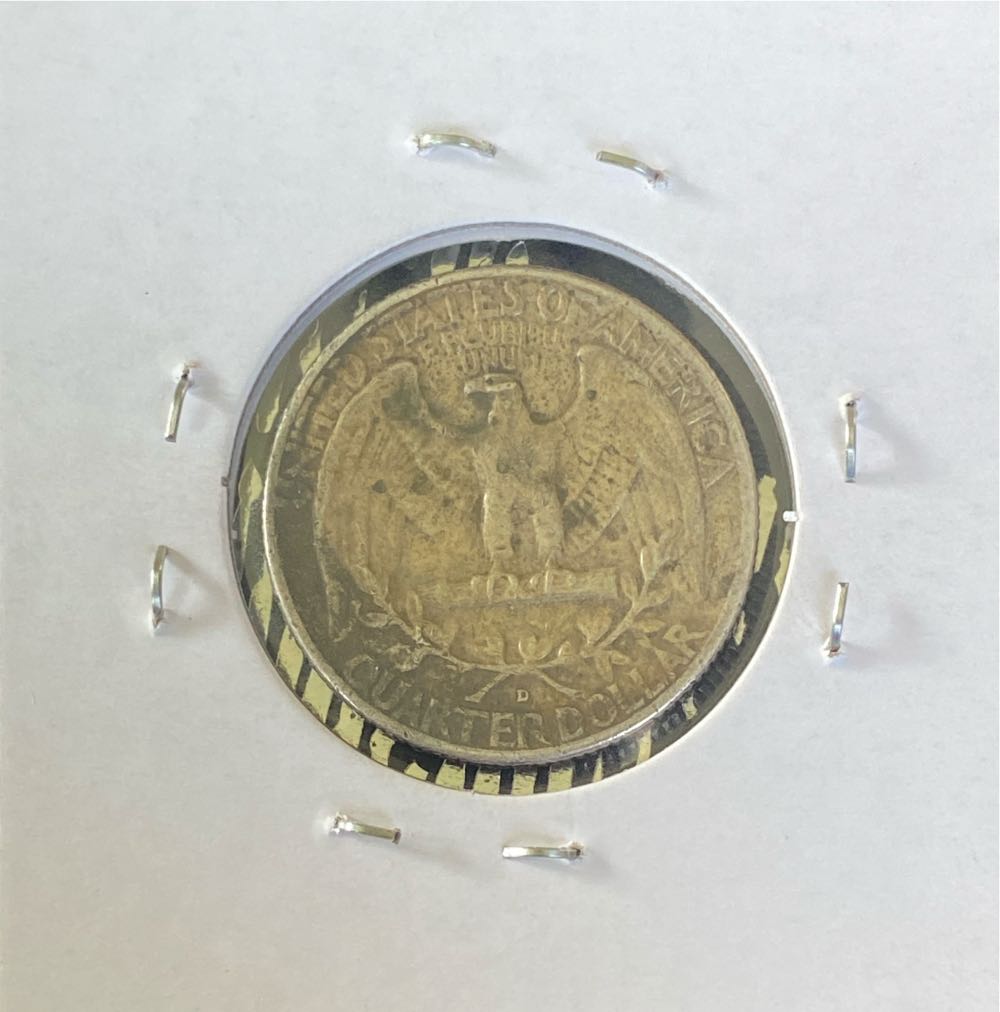 Washington Silver Quarter 1959 D  coin collectible - Main Image 2