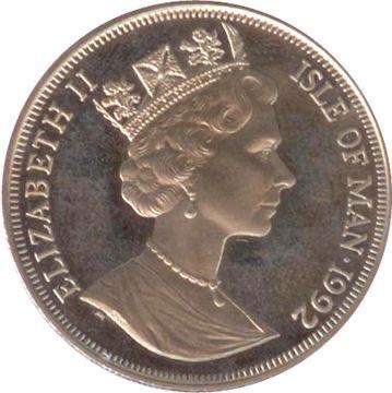 Isle Of Man One Crown  coin collectible - Main Image 2