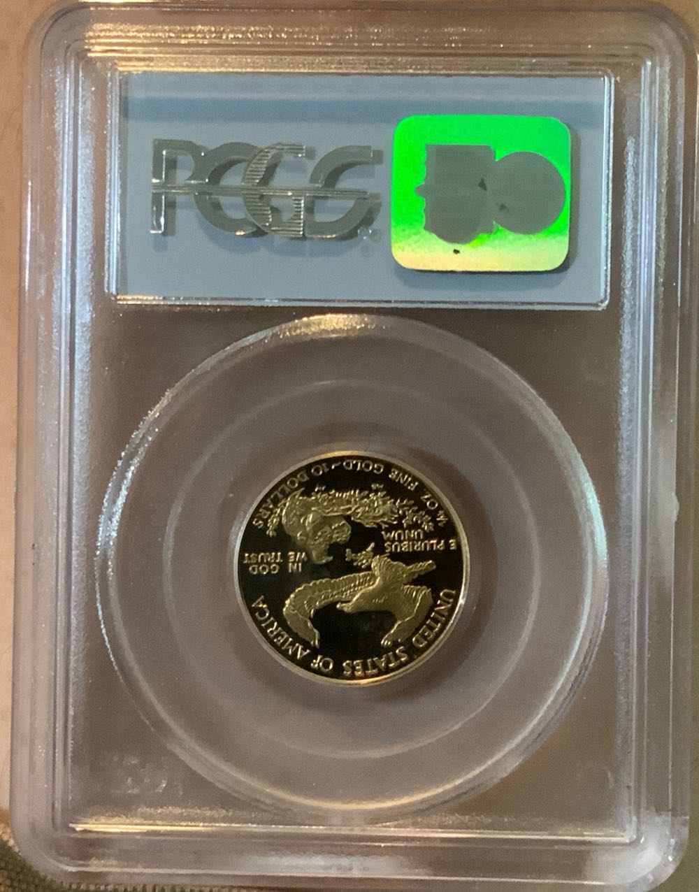 1999-W $10 Eagle PR 69 Dcam PCGS  coin collectible - Main Image 2