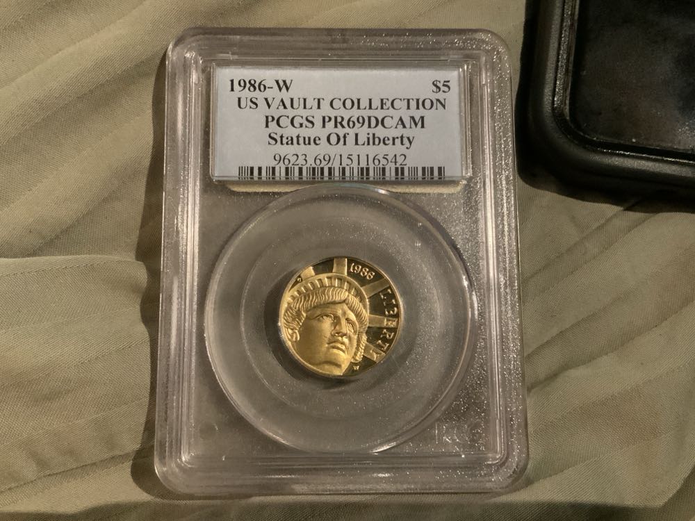 1986-W $5 St. Of Liberty PR69DCAM PCGS  coin collectible - Main Image 3