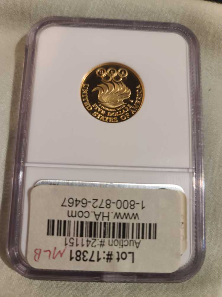 1988-W $5 Olympics PF70UC NGC  coin collectible - Main Image 2