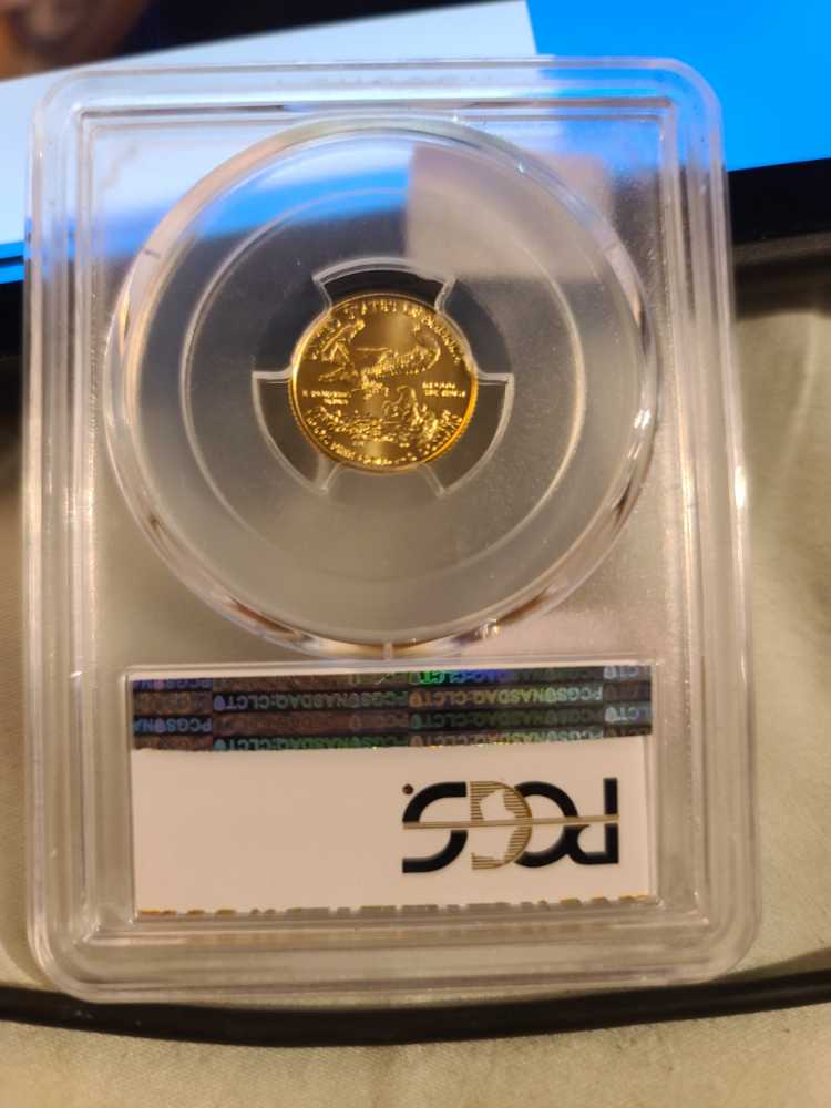 2019 $5 Gold Eagle 1st Strike MS70 PCGS  coin collectible - Main Image 2