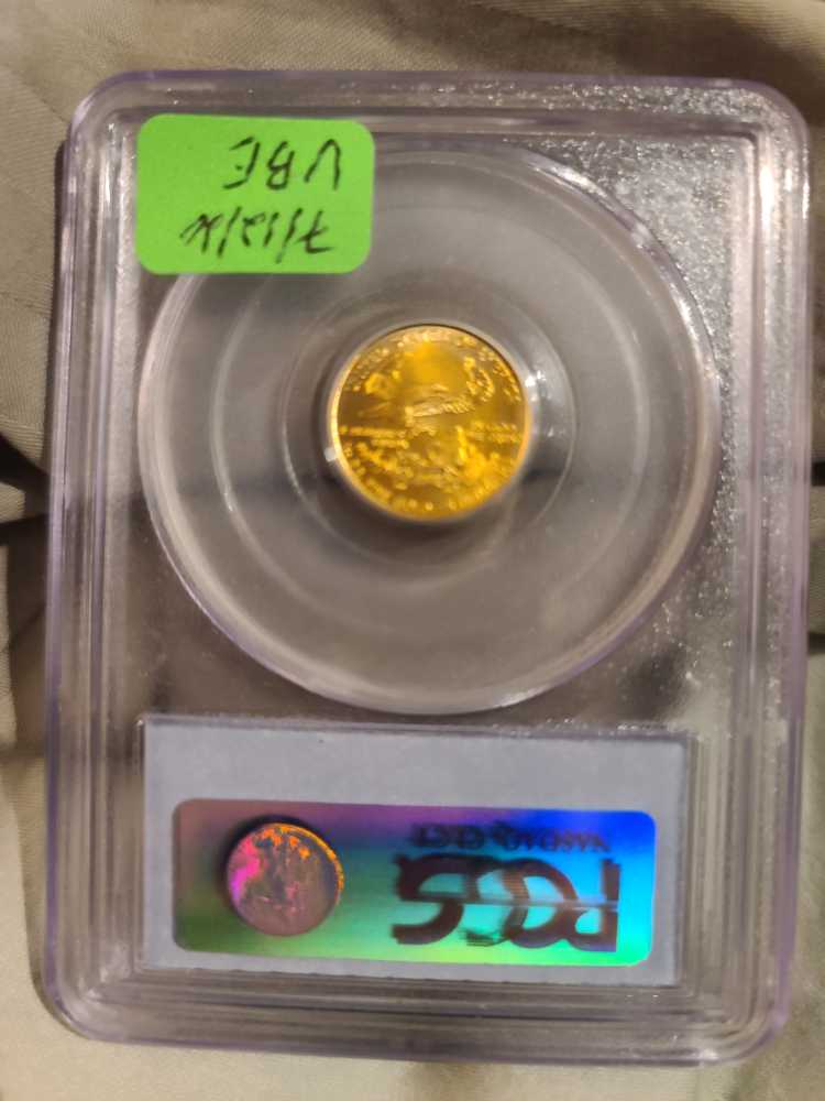 2008-W $5 Gold Eagle MS70 PCGS  coin collectible - Main Image 2