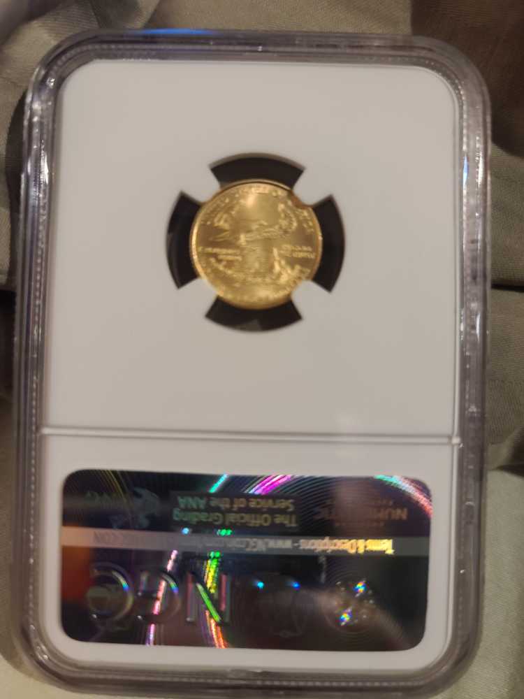 2007-W $5 Gold Eagle 1st Strike MS70  PCGS  coin collectible - Main Image 2