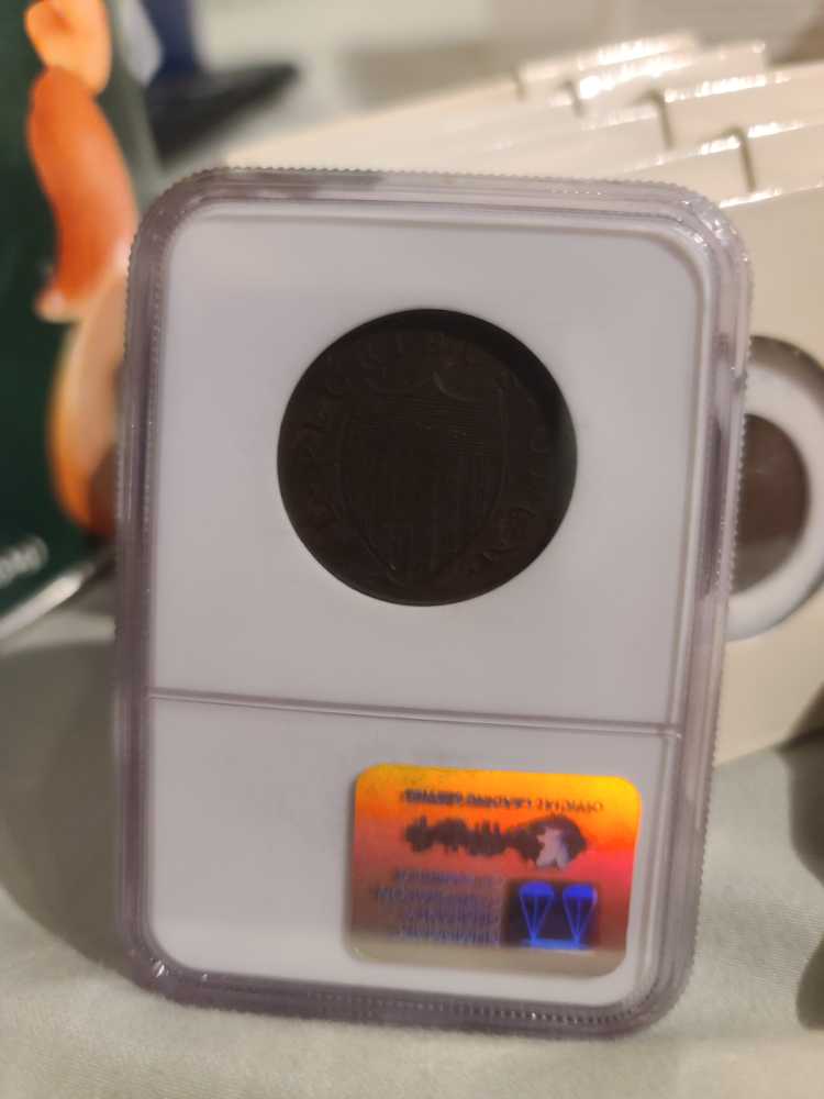 1787 1/2 Penny New Jersey Shield Outlined NGC XF40  coin collectible - Main Image 2