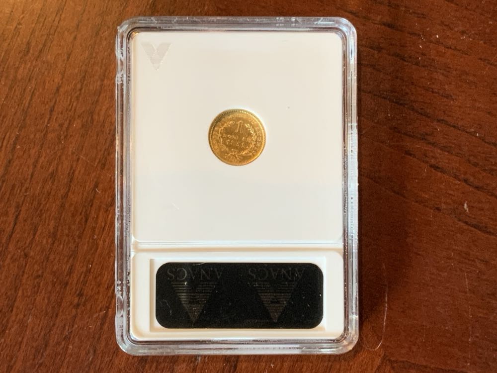 1851-O $1 ANACS XF45  coin collectible - Main Image 2