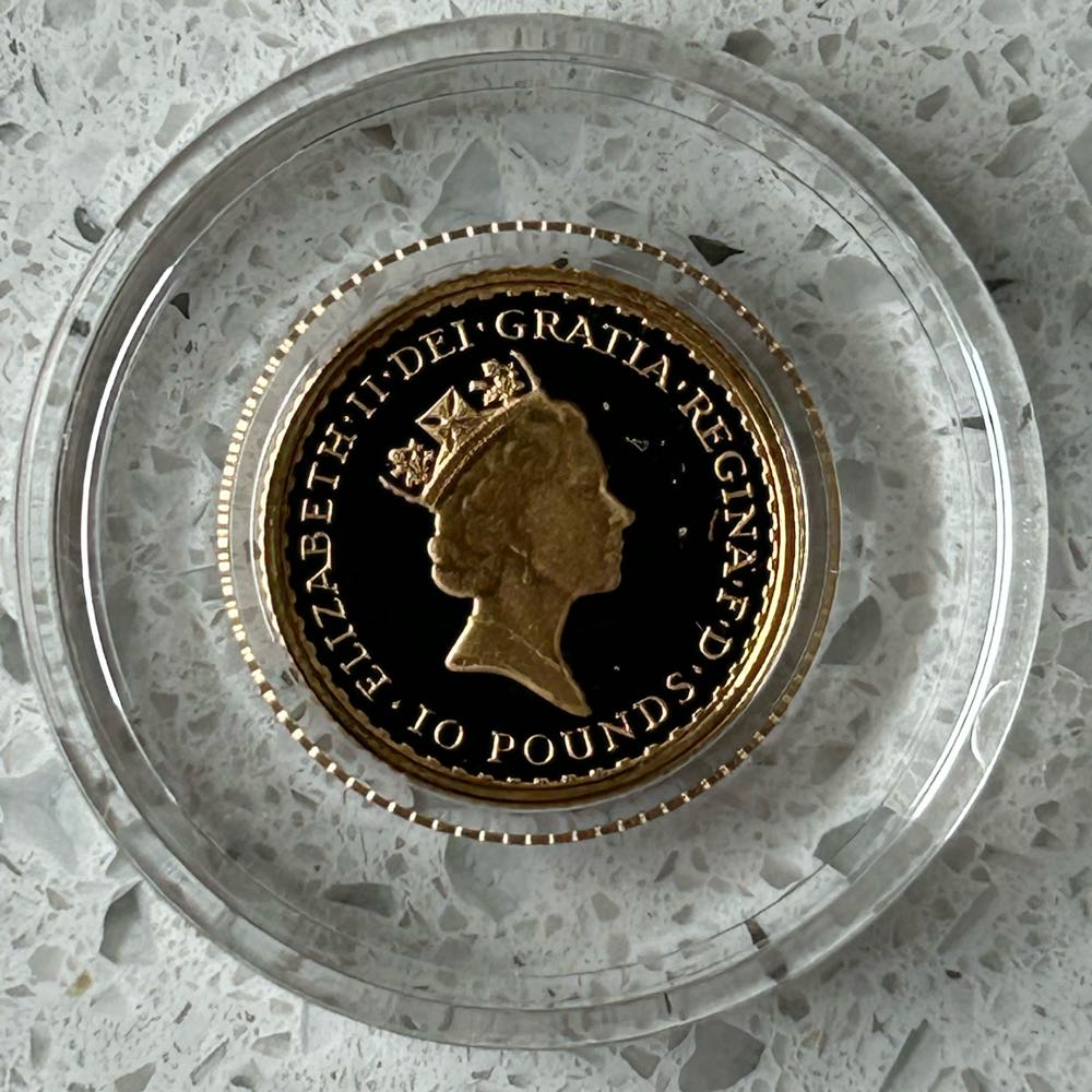 1993 Britannia - Proof 1/10th Gold  coin collectible - Main Image 2