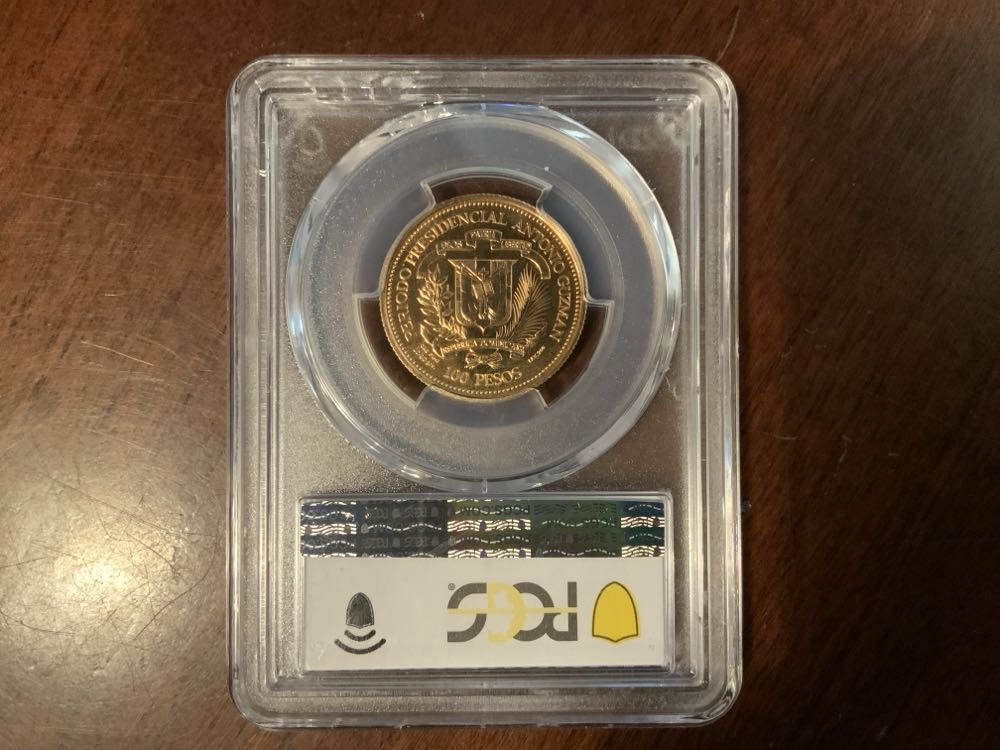 1979 Dominica 100P Pope Paul II PCGS MS68  coin collectible - Main Image 2