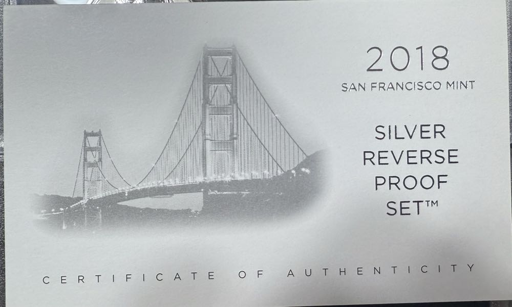 Silver Reverse 2018-S US Mint Proof Set  coin collectible [Barcode 704785020412] - Main Image 2