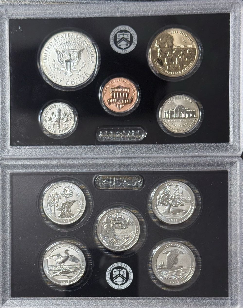 Silver Reverse 2018-S US Mint Proof Set  coin collectible [Barcode 704785020412] - Main Image 4