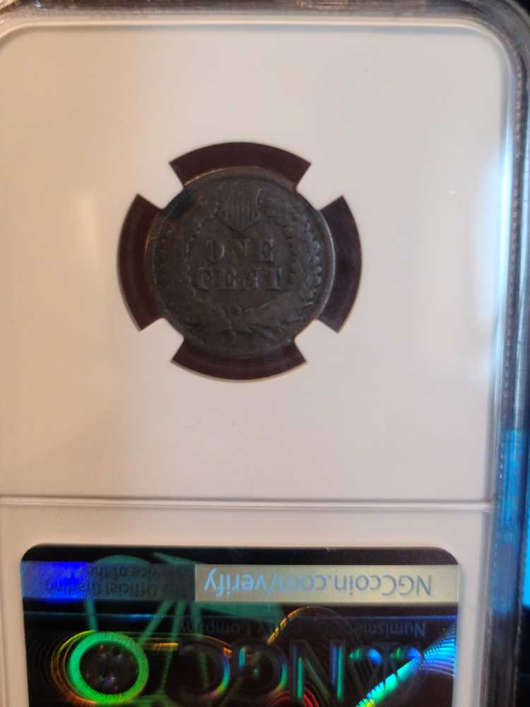 1877 Indian Cent NGC VF30 (Formally ANACS F12)  coin collectible - Main Image 2
