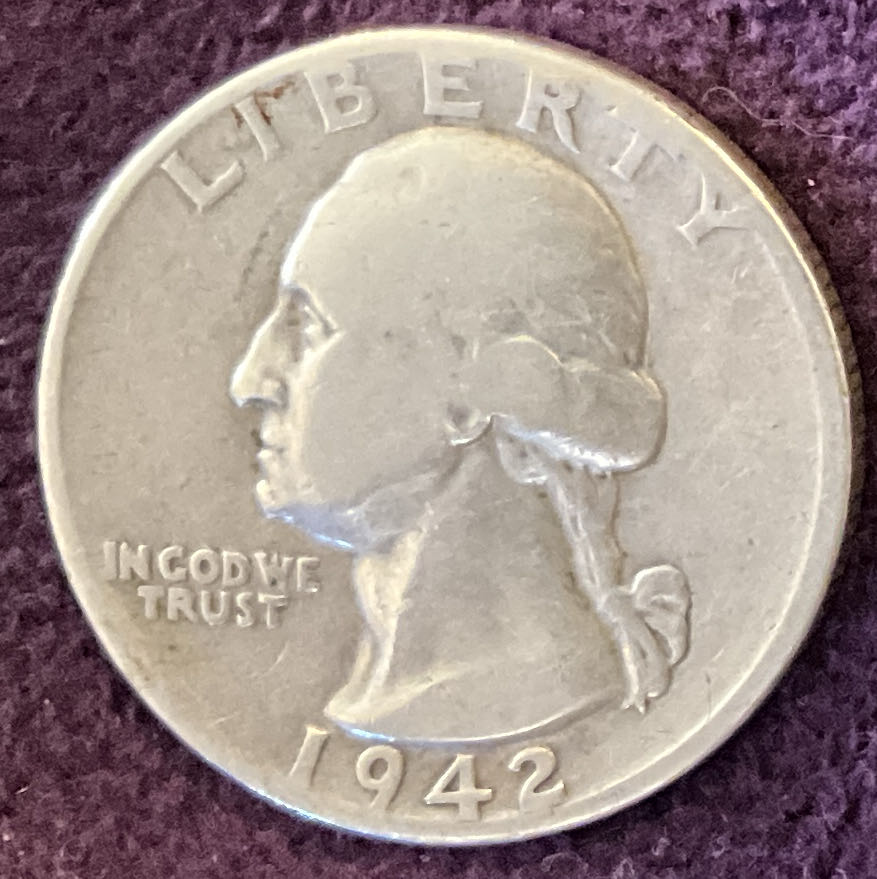 Quarter Washington 1942 1  coin collectible - Main Image 3