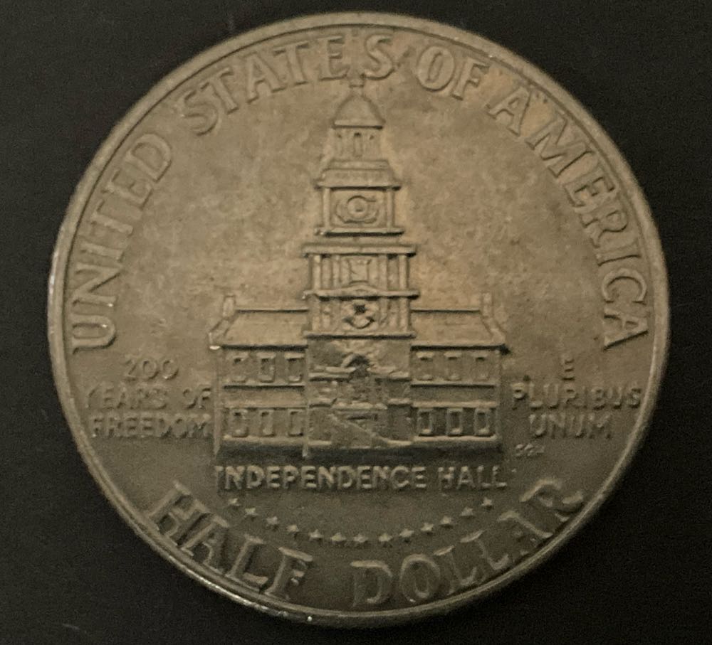 Half Dollar JFK 1976 D Bi-Centennial 1  coin collectible - Main Image 2