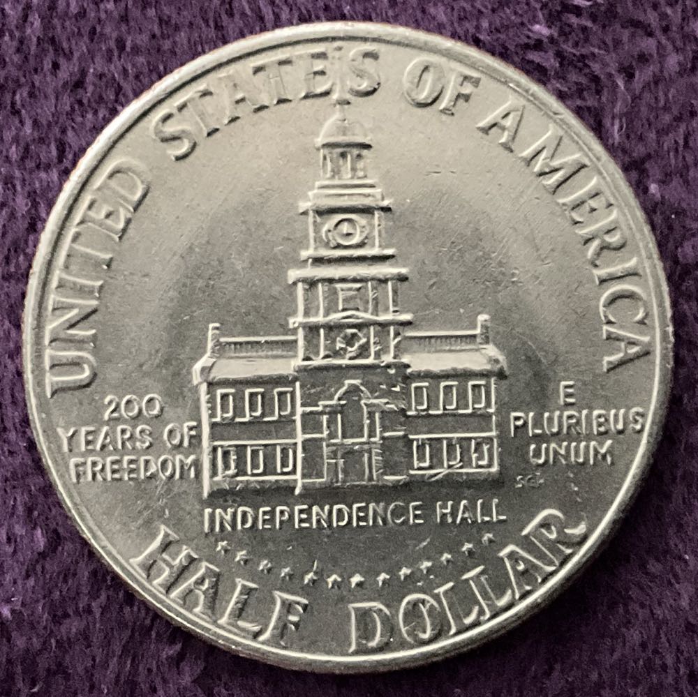 Half Dollar JFK 1976 D Bi-Centennial 1  coin collectible - Main Image 4