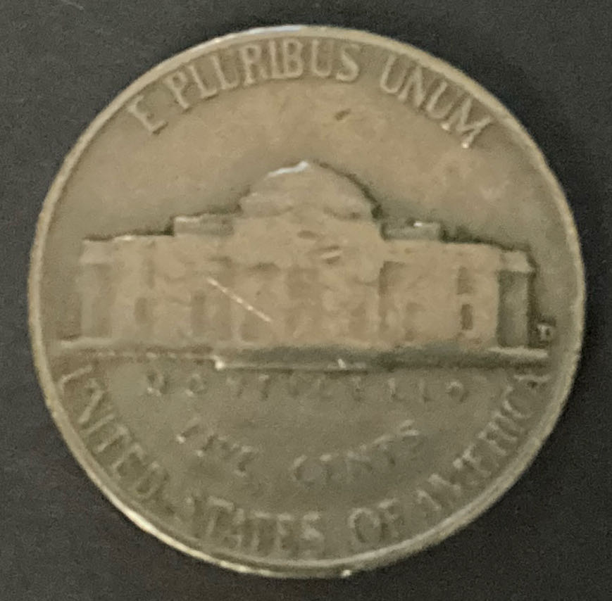 Nickel Jefferson 1963 D 6  coin collectible - Main Image 2
