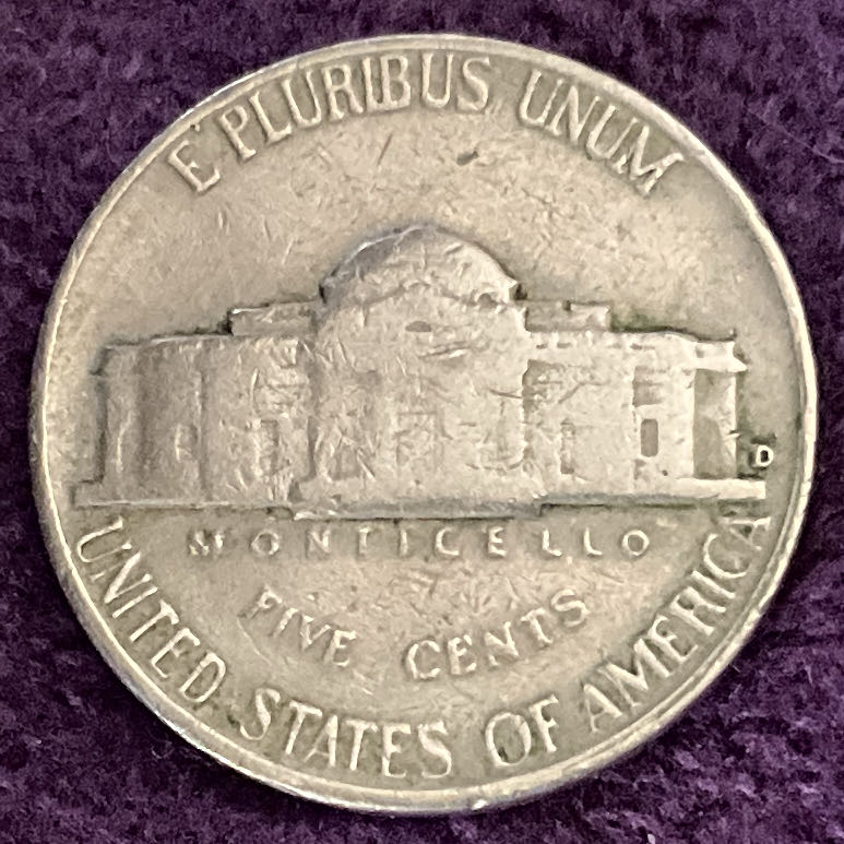 Nickel Jefferson 1963 D 6  coin collectible - Main Image 4