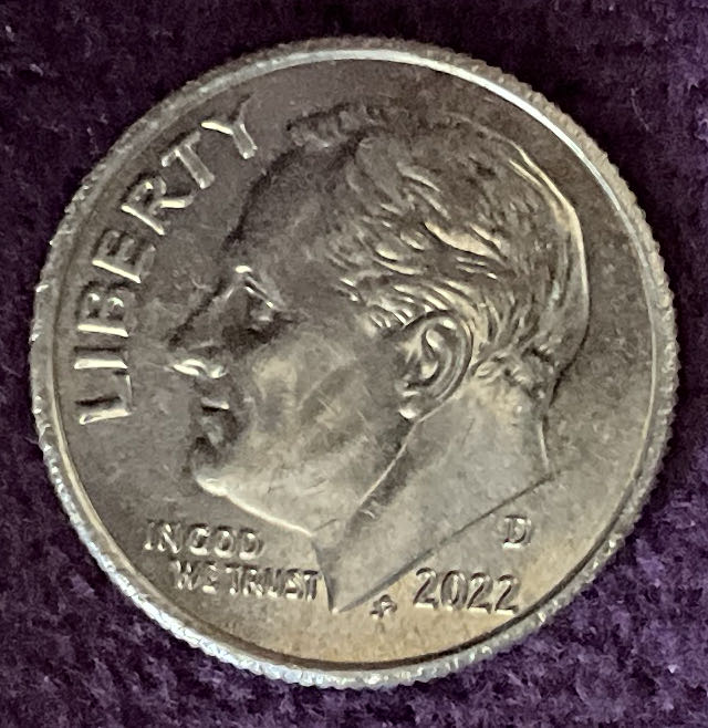Dime 2022 D Roosevelt 4  coin collectible - Main Image 3