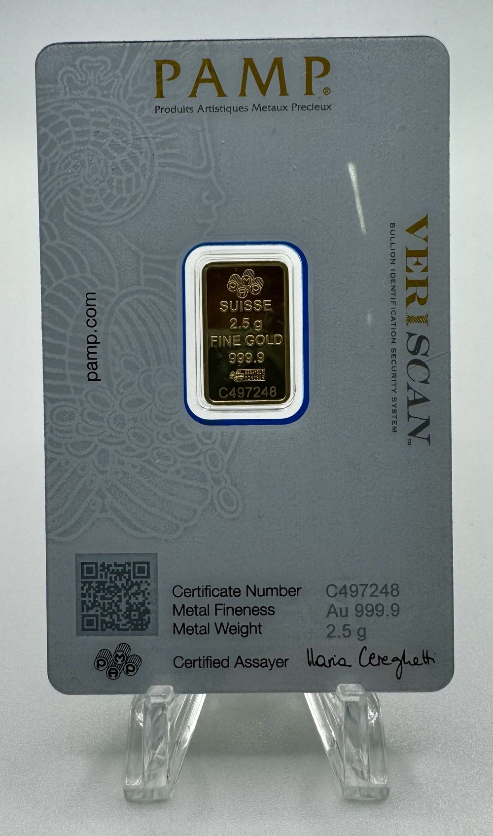 2.5g - Pamp - Lady Fortuna  coin collectible - Main Image 2