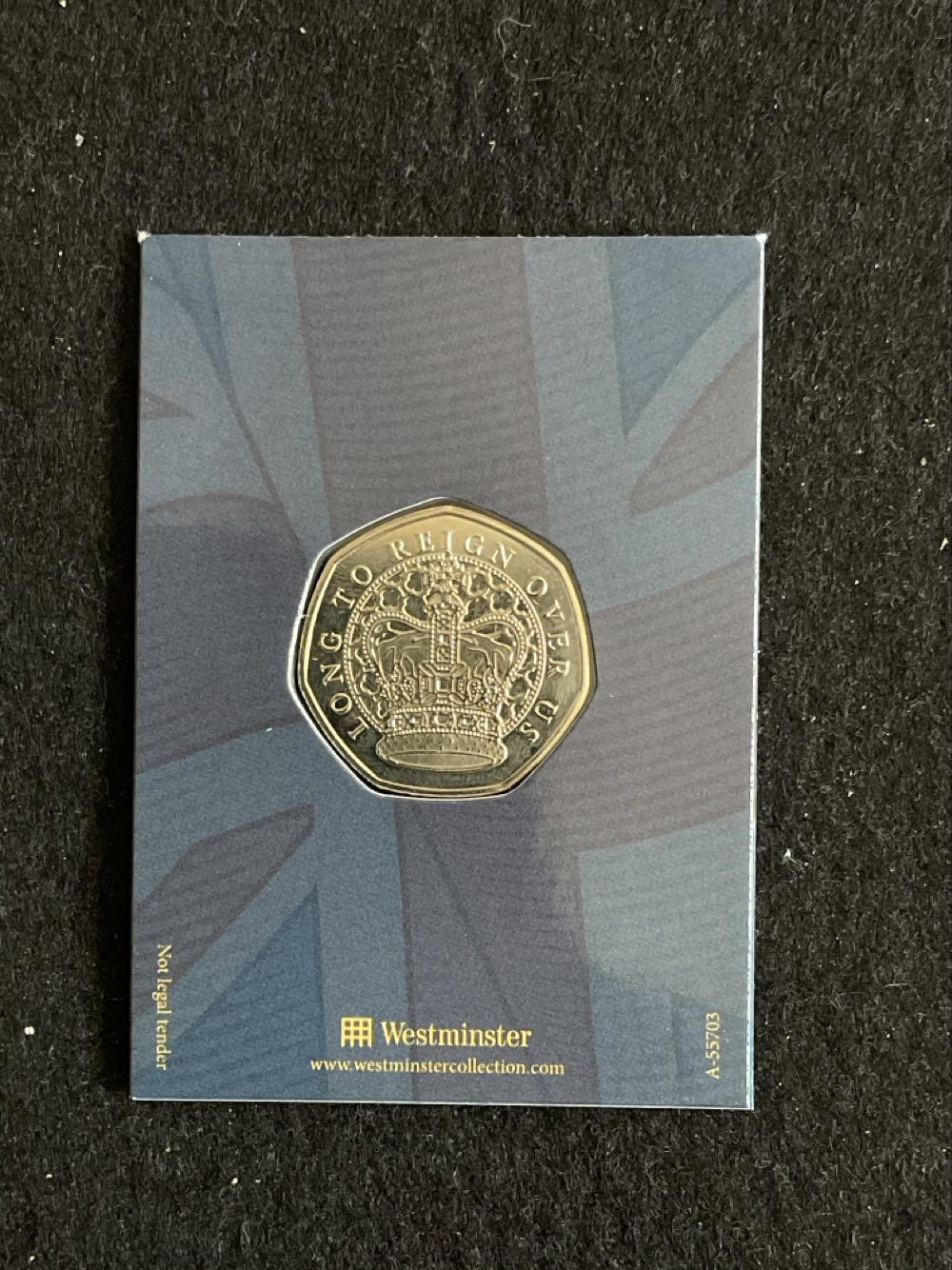 Trooping Of The Colour Fly Over Medal  coin collectible - Main Image 2