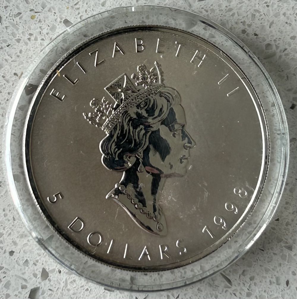 1998 Canadian Maple - Tiger Privy  coin collectible - Main Image 2