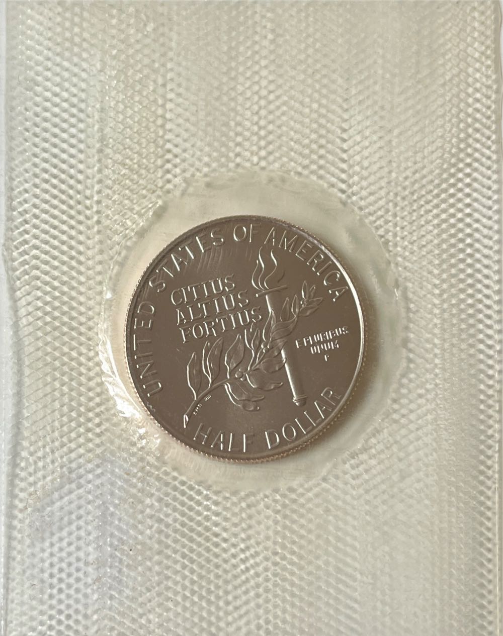 American 1992 P 50 Cent 1992 Olympic Coins Gymnast Half Dollar   coin collectible - Main Image 4