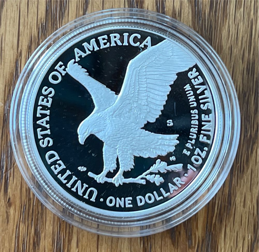 2024 S US Mint American Eagle One Ounce Silver Proof  coin collectible - Main Image 3