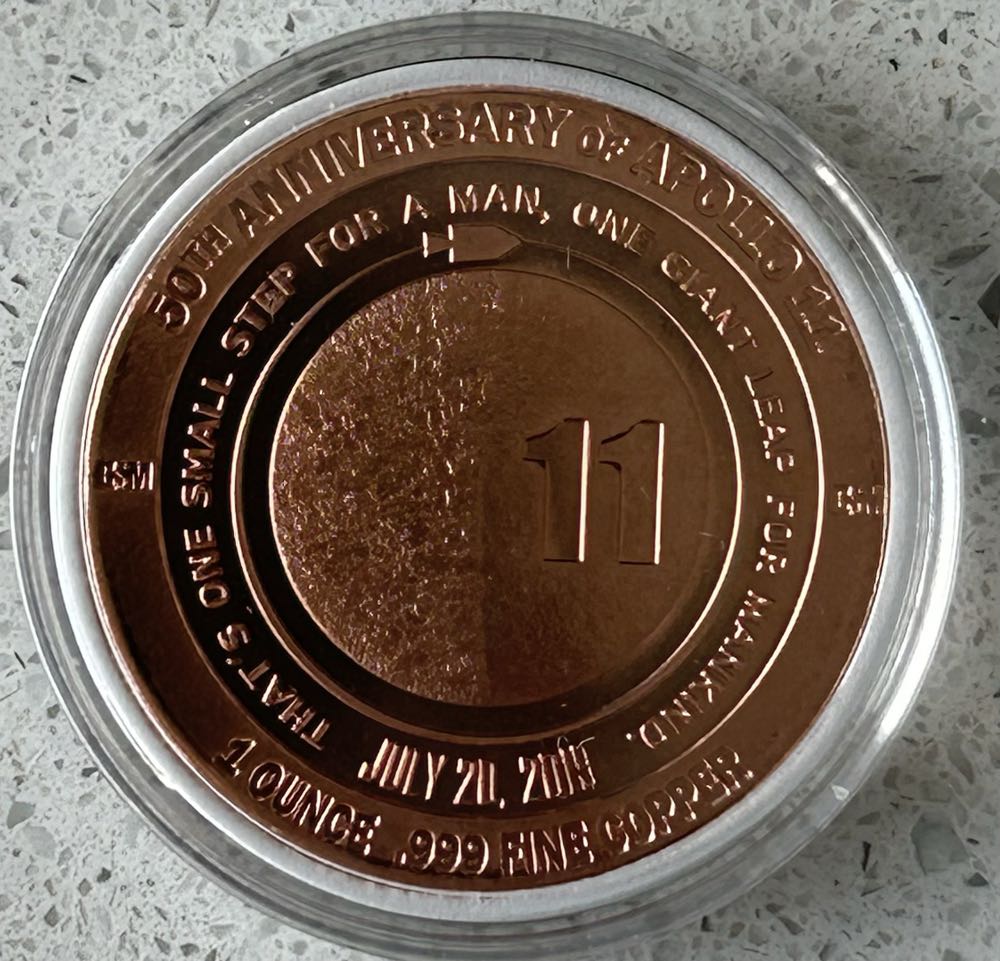 2019 Apollo 11 50th Anniversary  coin collectible - Main Image 2
