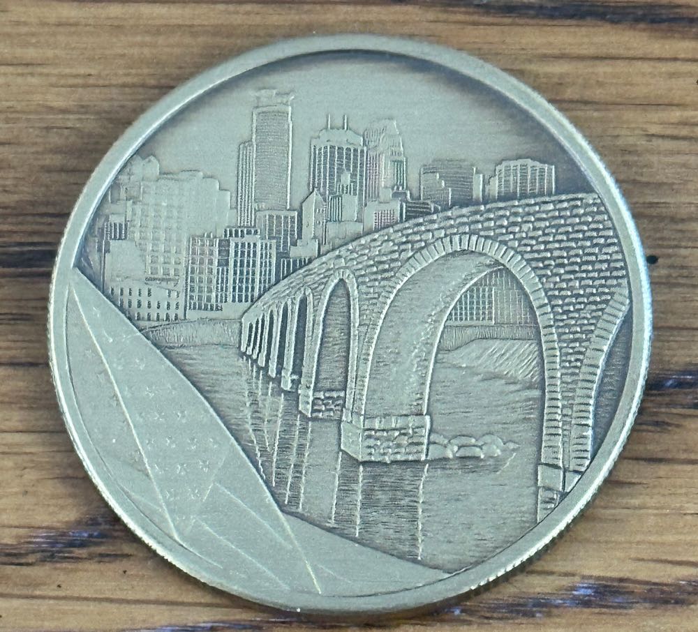 Minneaplous Fire I35W Bridge  coin collectible - Main Image 2