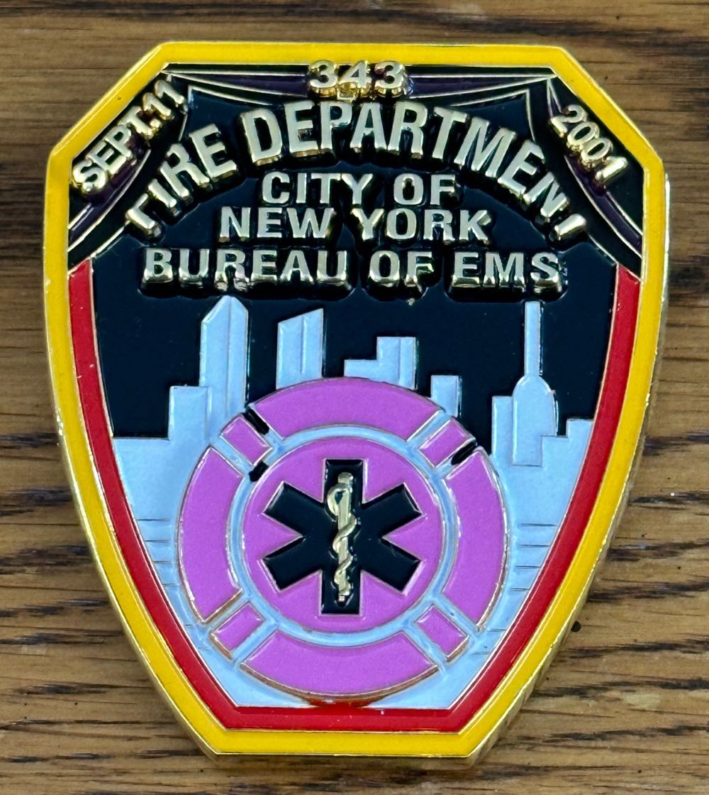 FDNY Pink Patch  coin collectible - Main Image 2