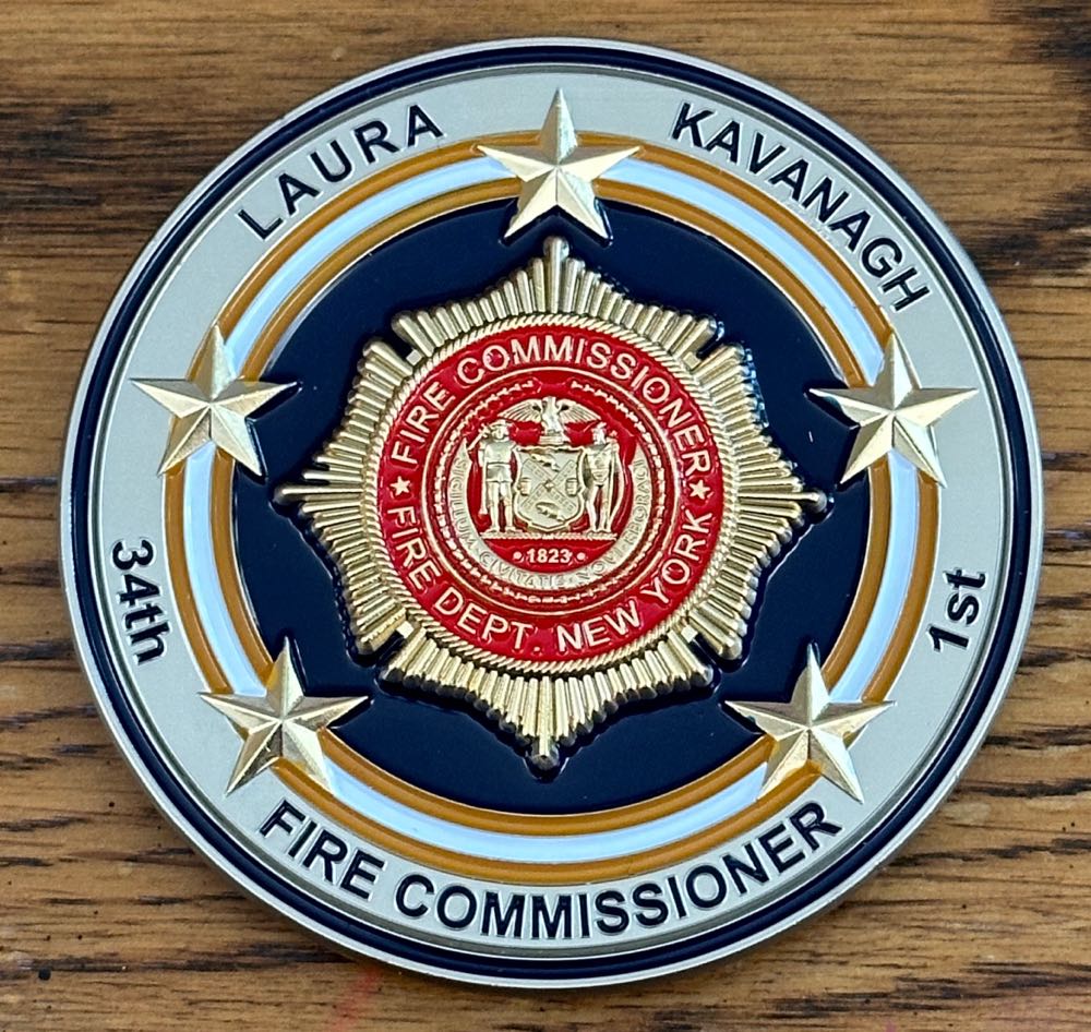 FDNY Commissioner Kavanagh  coin collectible - Main Image 2