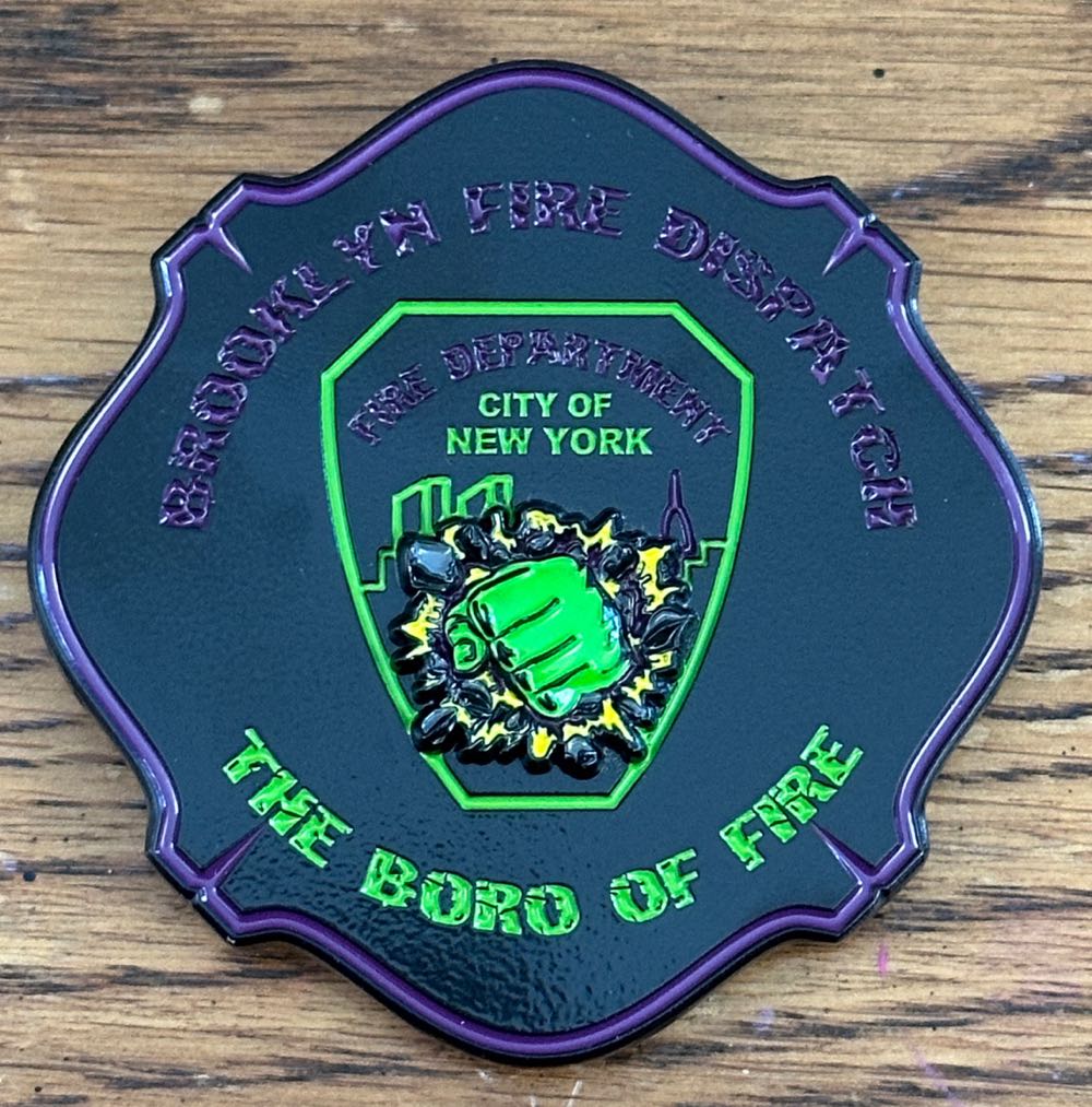 FDNY Brooklyn CO Hulk  coin collectible - Main Image 2