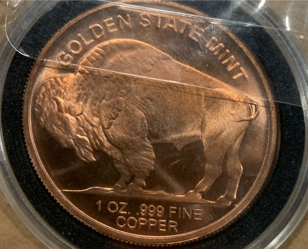 Copper Buffalo  coin collectible - Main Image 2