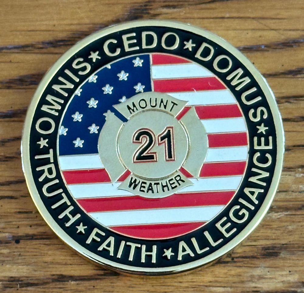 Mount Weather Fire   coin collectible - Main Image 2