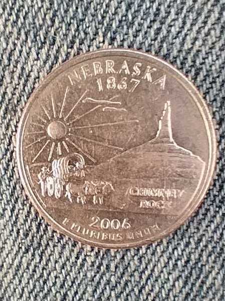 2006 D Nebraska (1867) State 25 Cent Washington Quarter  coin collectible - Main Image 3
