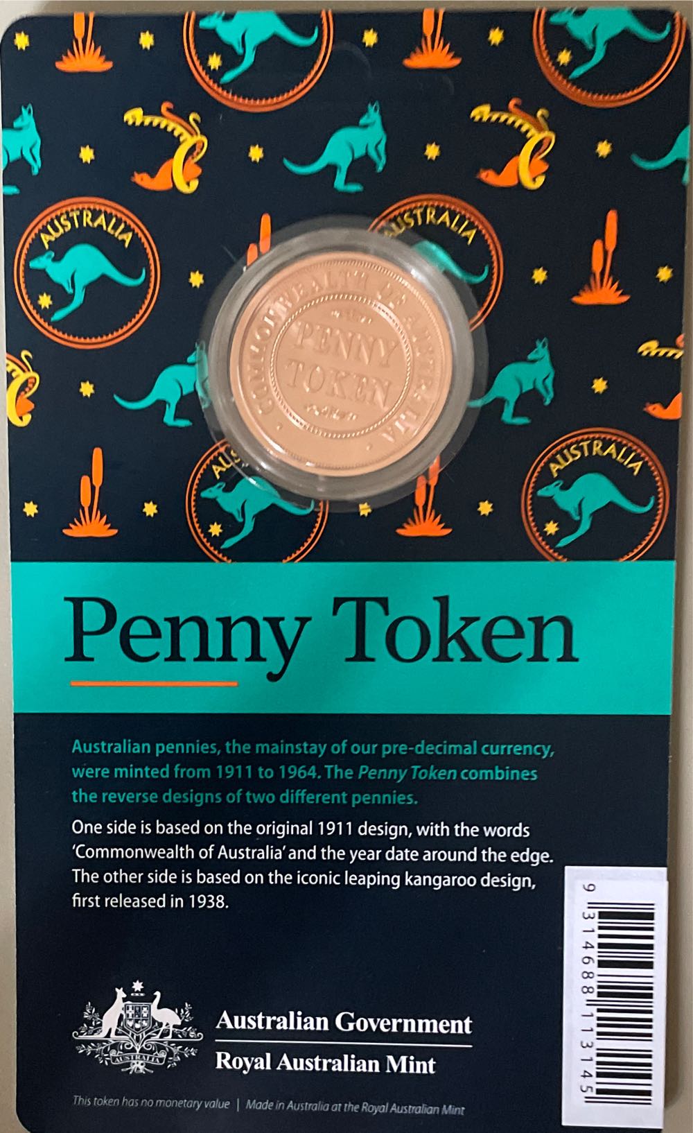 Penny Token 2024  coin collectible [Barcode 9314688113145] - Main Image 2
