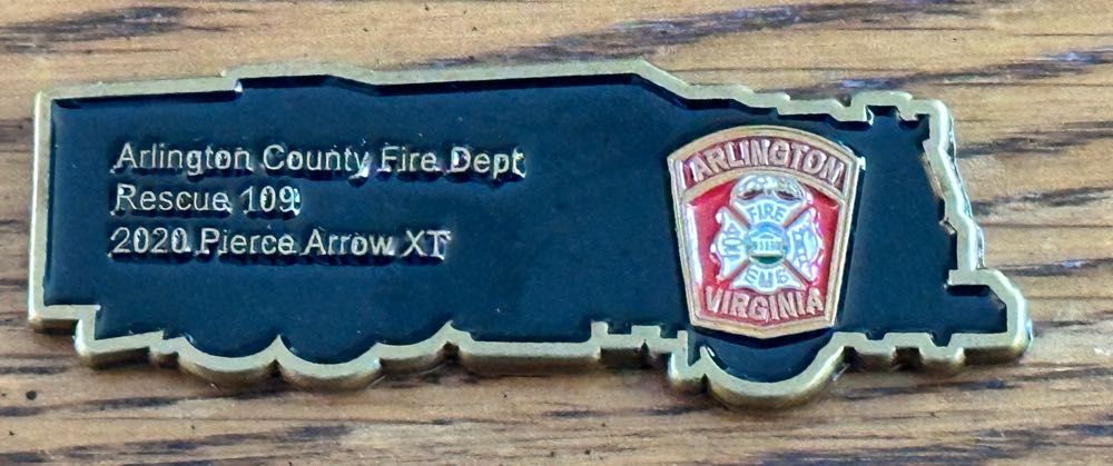 Arlington County Rescue 106  coin collectible - Main Image 2