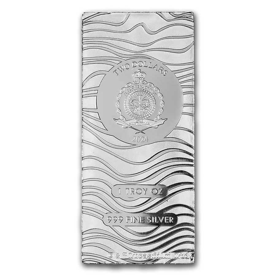 STAR WARS: MANDALORIAN BESKAR BAR 2024 $2 1 OZ FINE SILVER BAR  coin collectible - Main Image 2