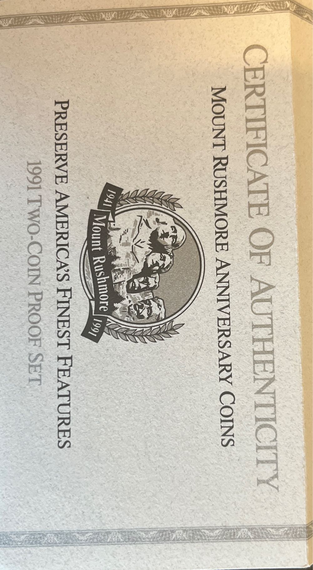 United States Mount Rushmore Anniversary Coins  coin collectible - Main Image 4