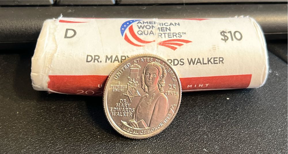 AWQ Dr Mary Edwards Walker 3-Rolls  coin collectible - Main Image 4