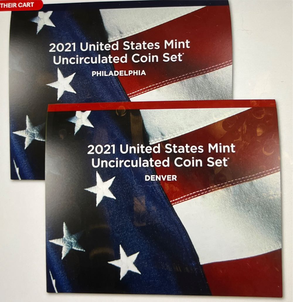 2021 US Mint P & D Uncirculated Coin Set  coin collectible [Barcode 704786260657] - Main Image 2