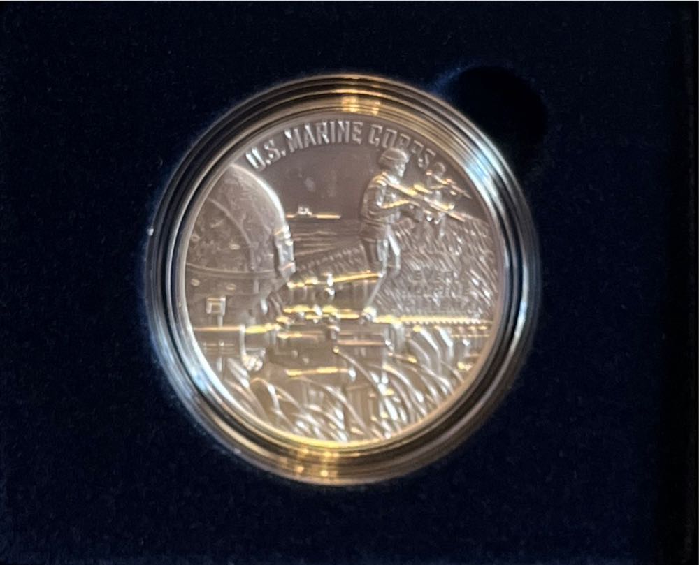 Armed Forces Silver Medals Program U.S. Marine Corps  coin collectible [Barcode 704786340441] - Main Image 2