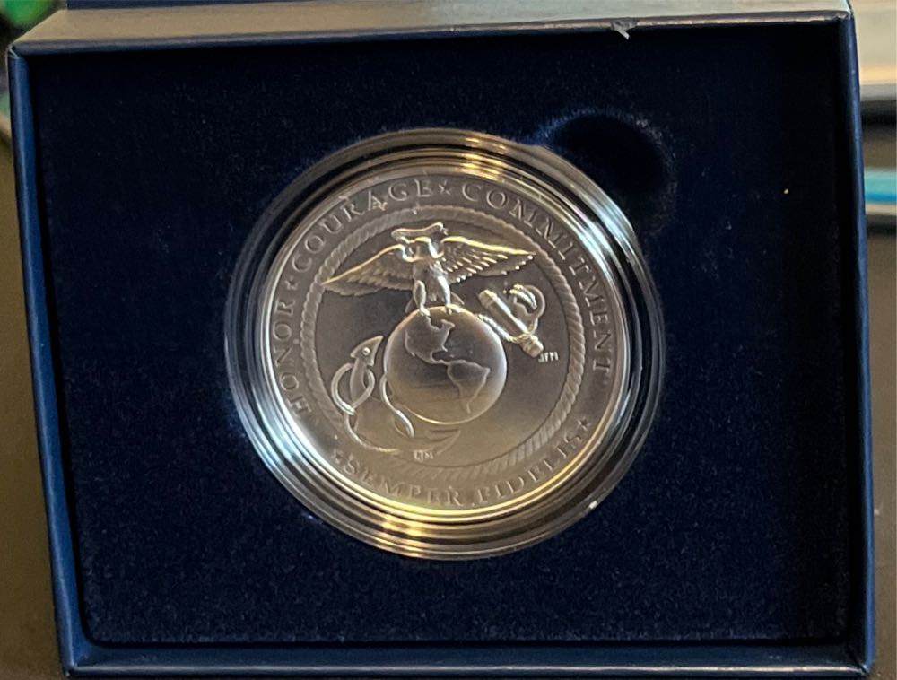 Armed Forces Silver Medals Program U.S. Marine Corps  coin collectible [Barcode 704786340441] - Main Image 3