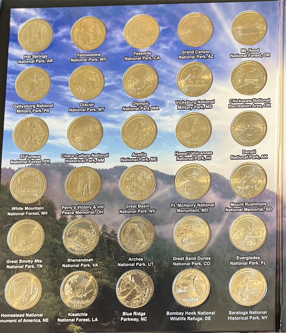 2010-2021 Quarters merica’s national parks  coin collectible - Main Image 2