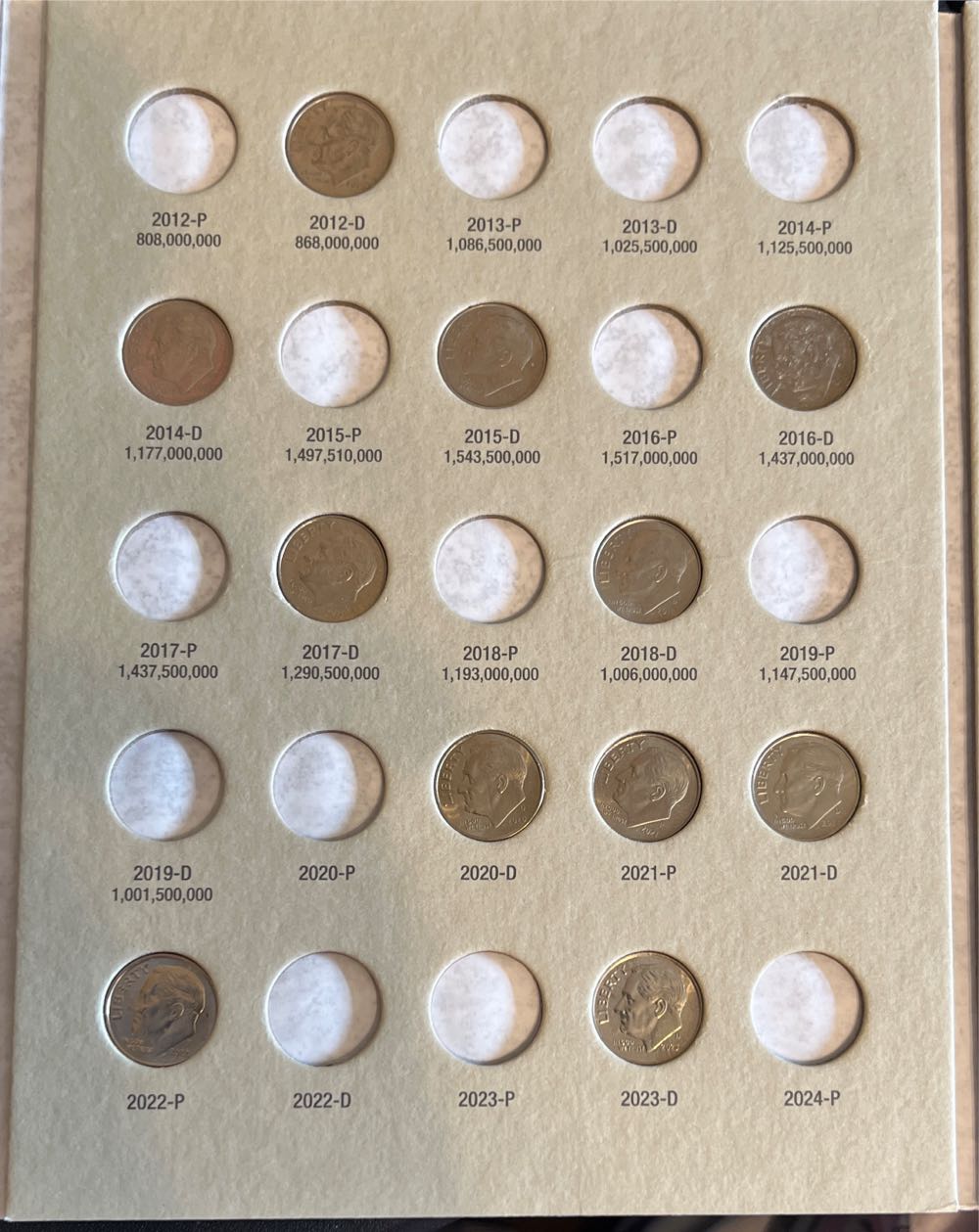 Roosevelt Dime Folder 2000-2024  coin collectible [Barcode 9780794816223] - Main Image 3