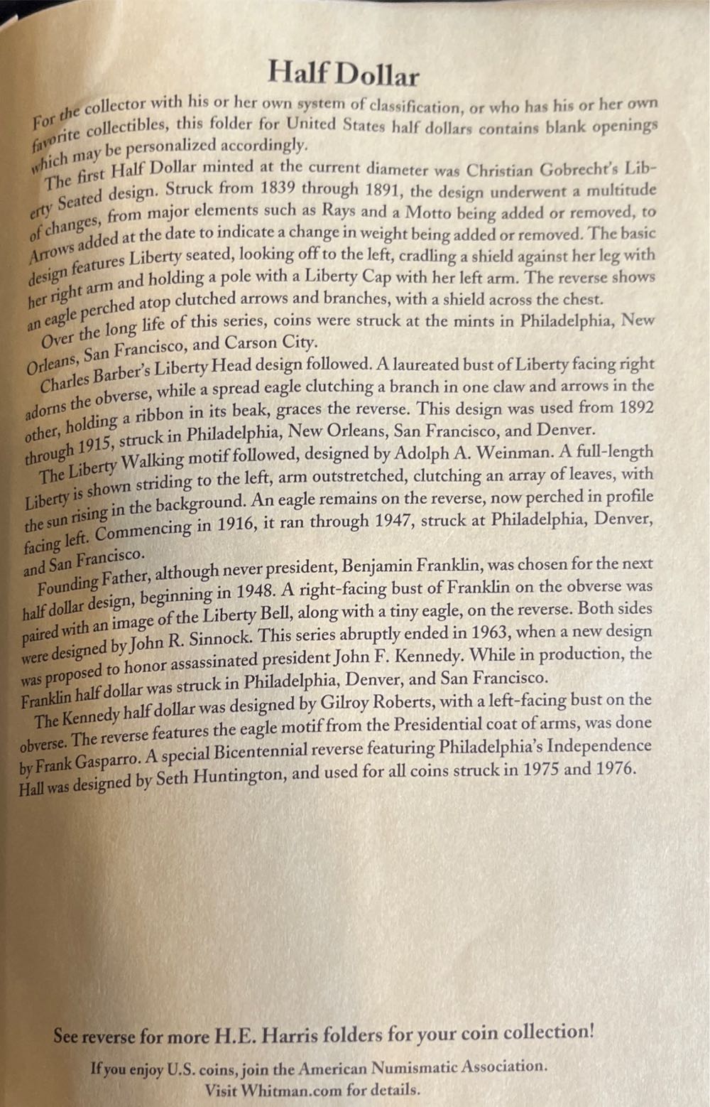 Kennedy Half Dollars Book  coin collectible [Barcode 9780937458327] - Main Image 3