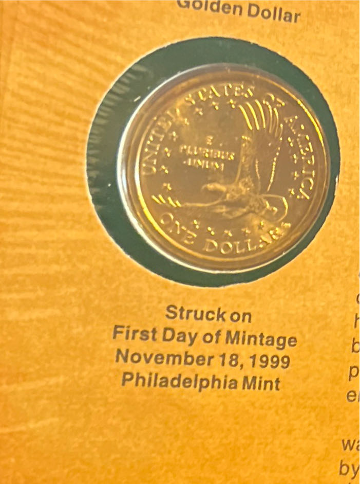 Sacagawea Golden Dollar 1999  coin collectible - Main Image 3