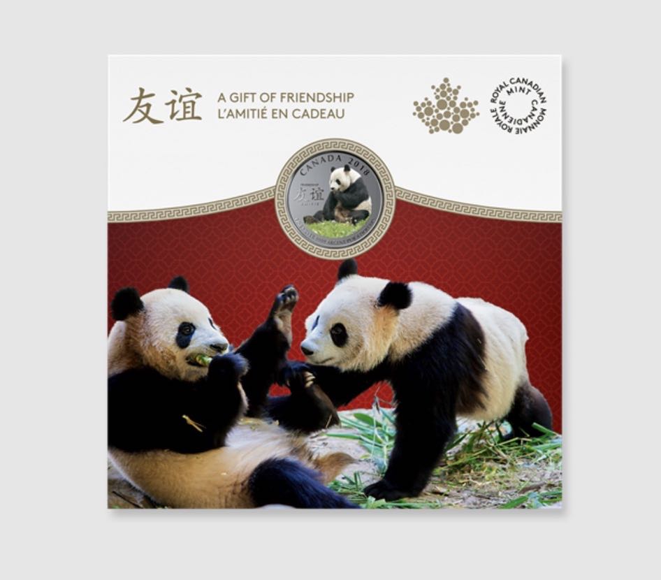 Le paisible panda, l’amitié en cadeau - PIèce en argent pur  coin collectible - Main Image 3
